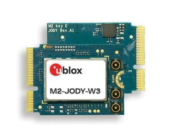 u-blox JODY-W2/W3 с разъемом M.2 - сотрудничество с NXP