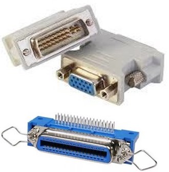 D-SUB, DVI, Centronics